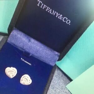 Tiffany & Co Silver Heart Earrings